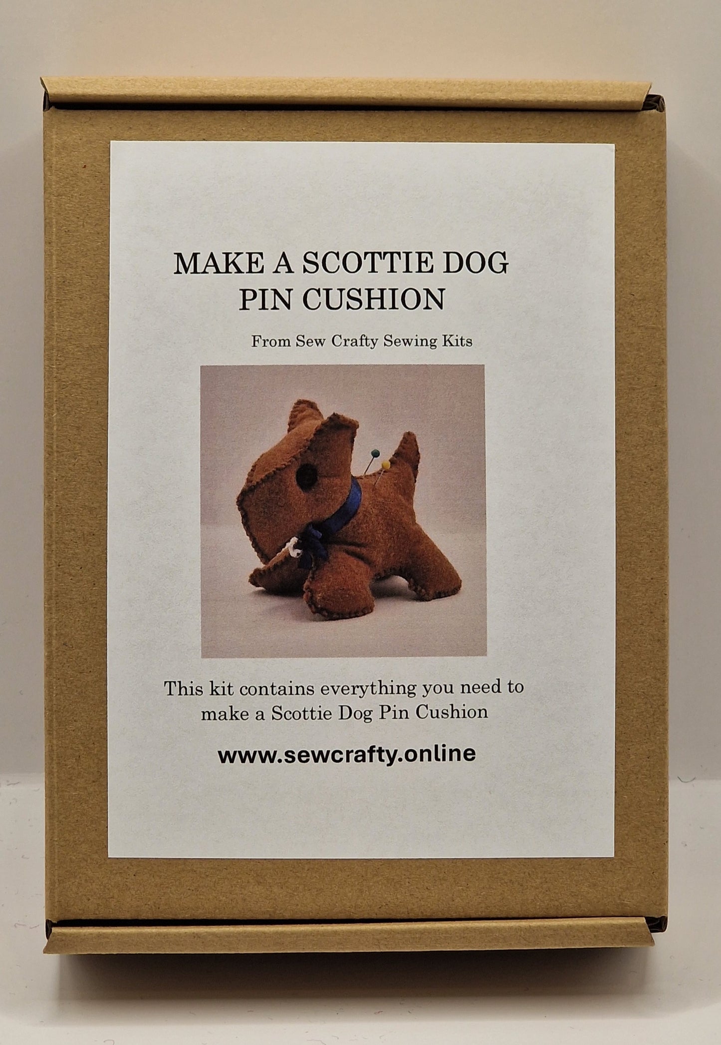 Scottie Dog Pin Cushion Sewing Kit.