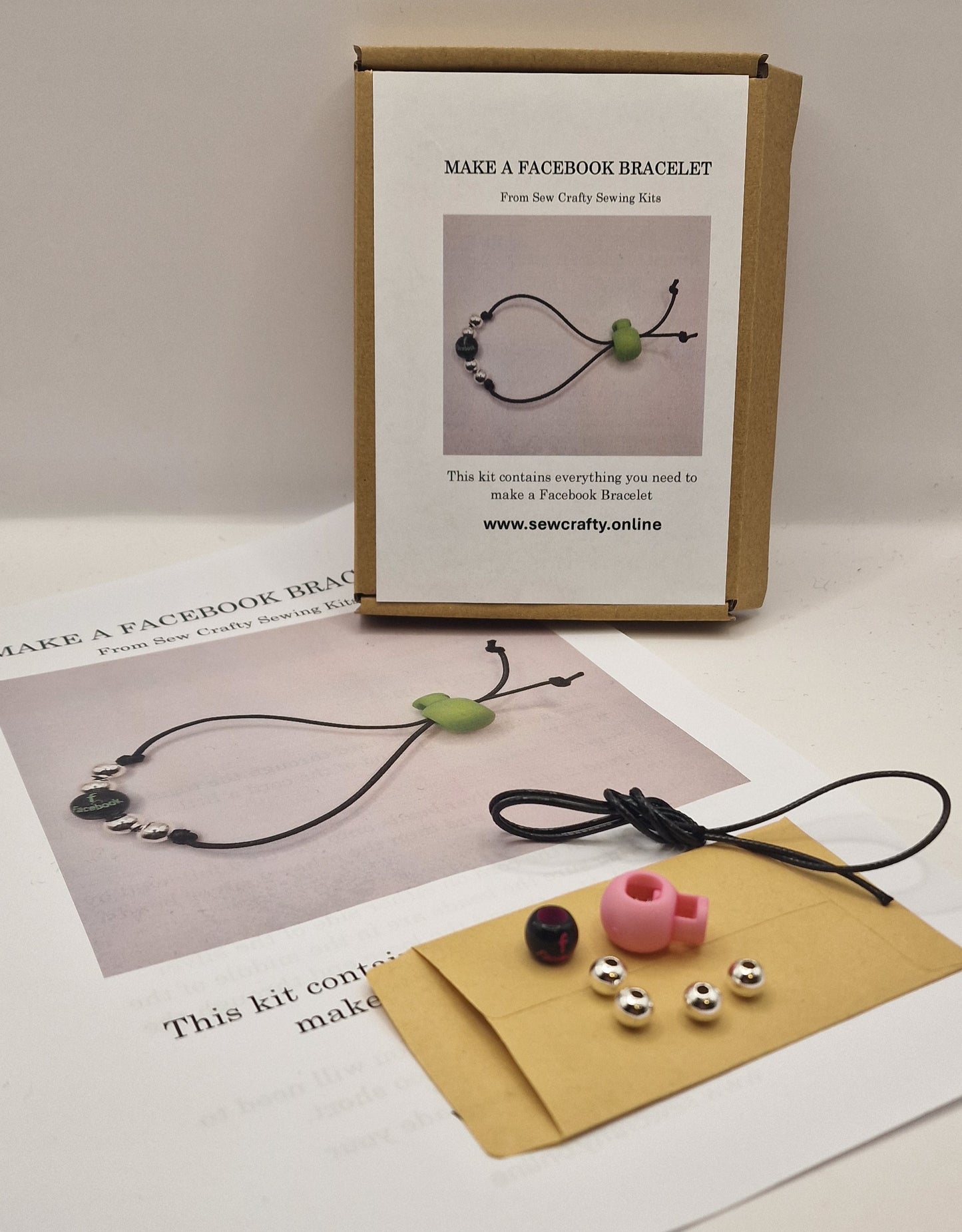 Make a Facebook Bracelet Jewellery Kit.