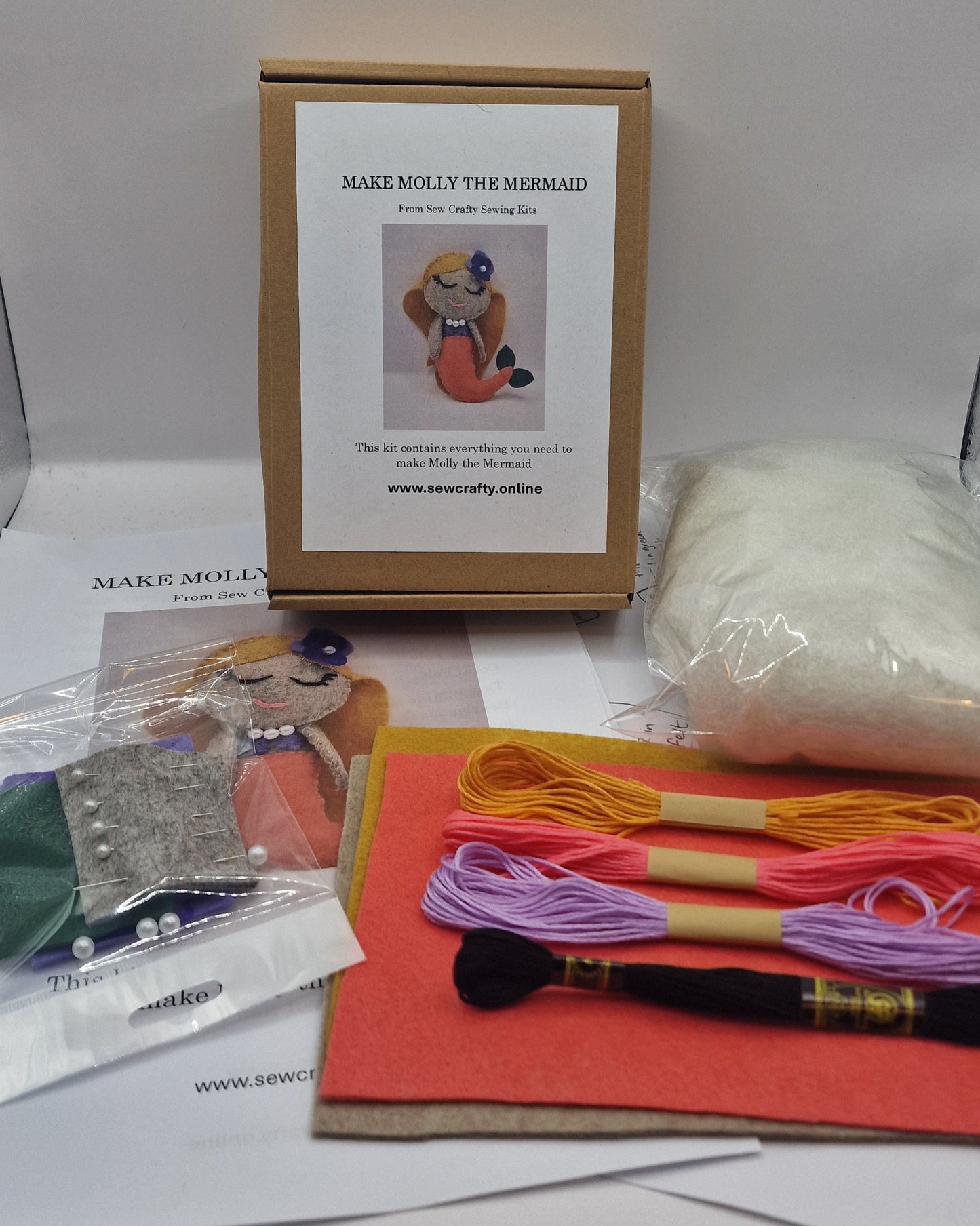 Molly the Mermaid Sewing Kit.