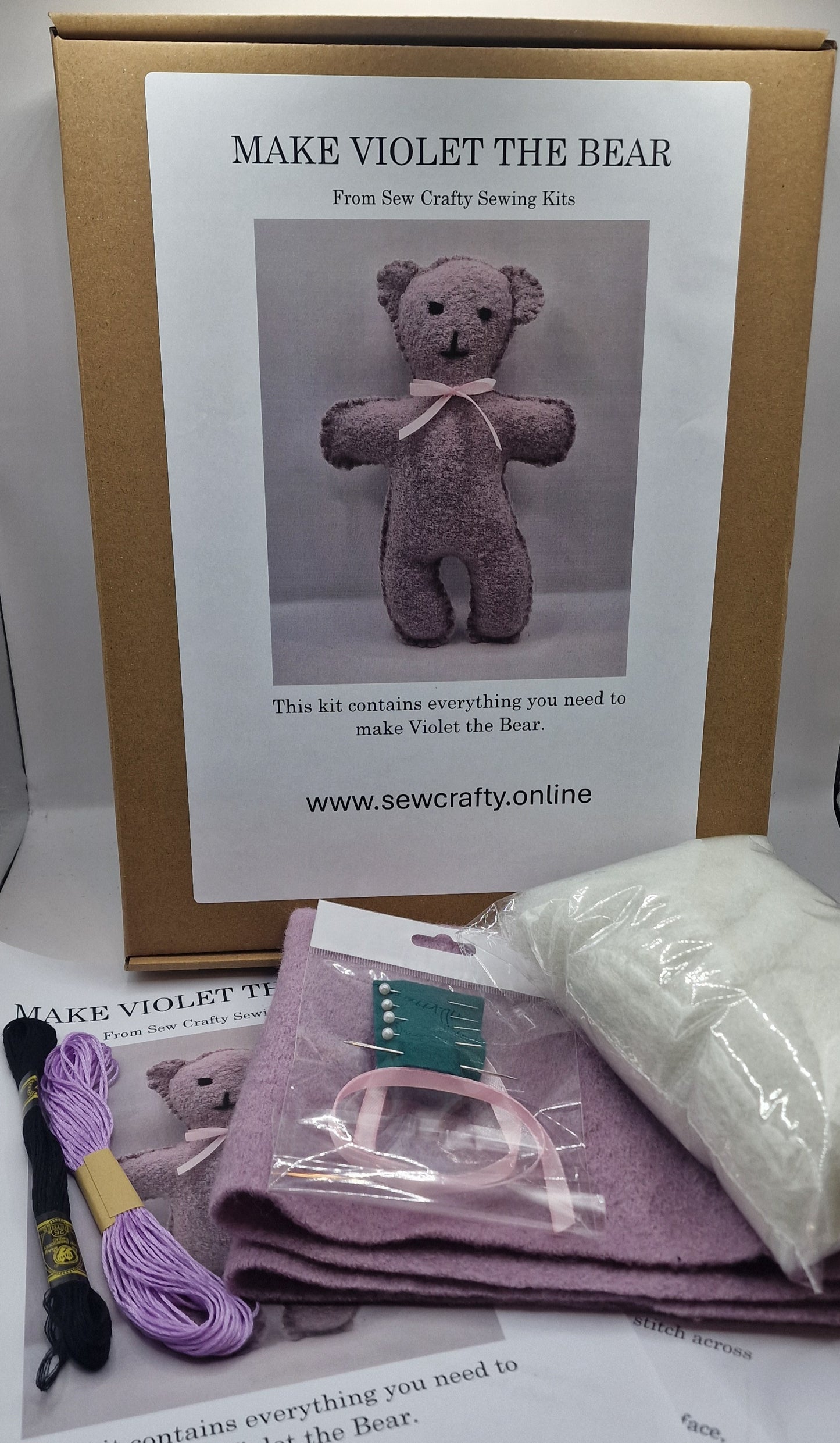 Violet the Bear Sewing Kit.