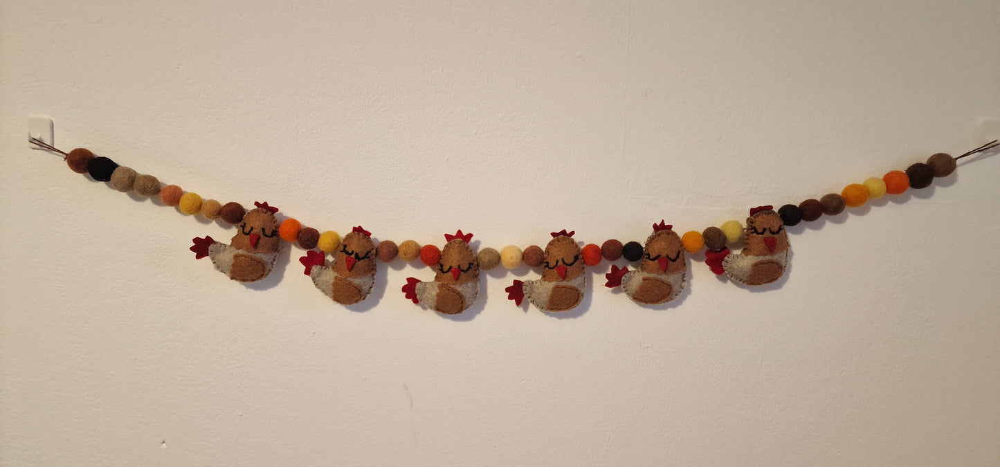 Chicken Garland Sewing Kit.