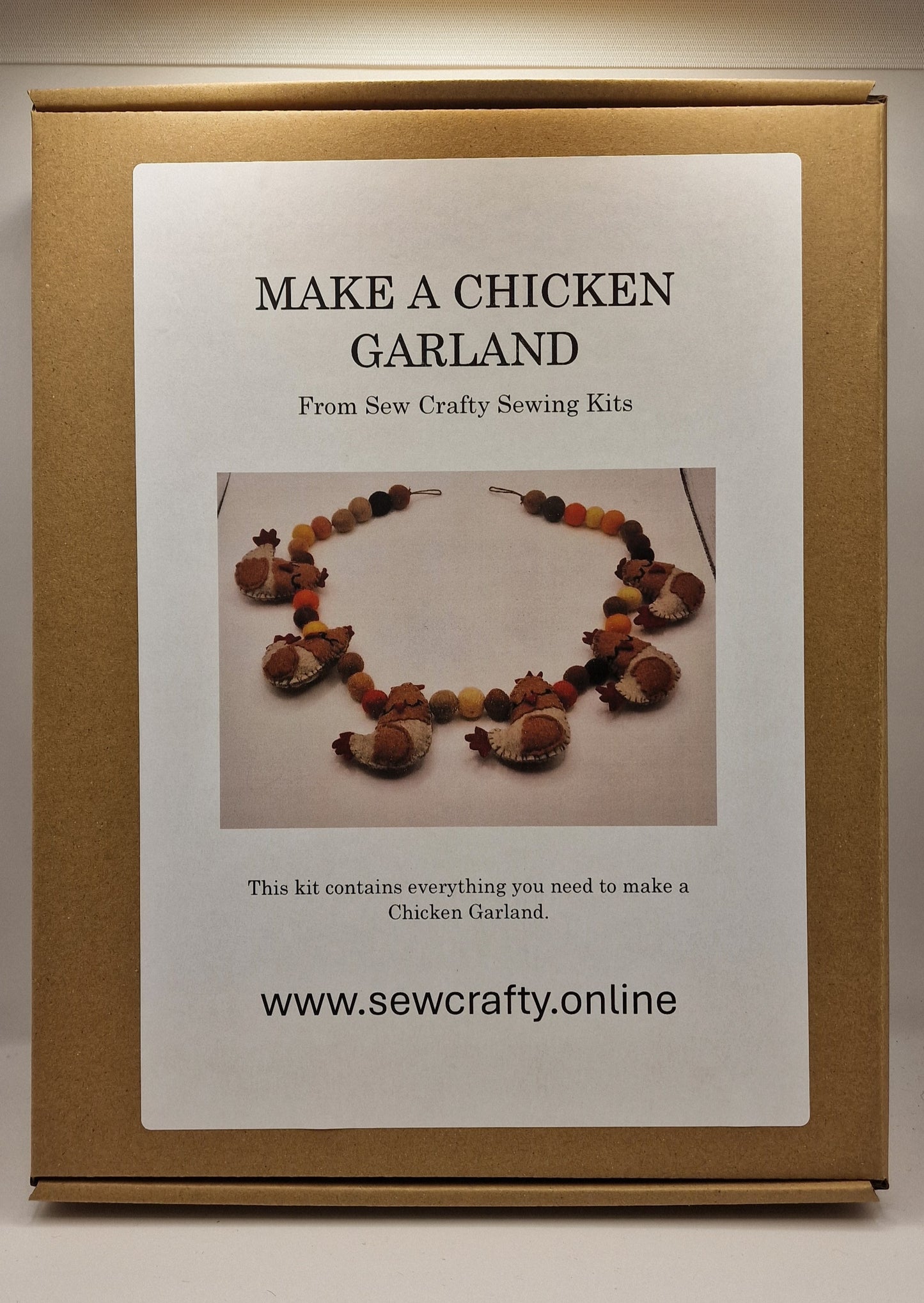 Chicken Garland Sewing Kit.