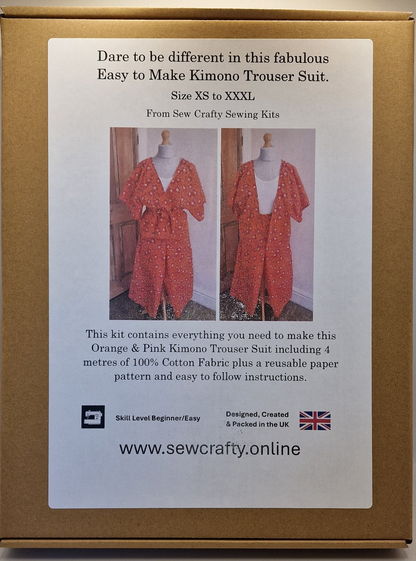 Kimono Trouser Suit Sewing Kit.