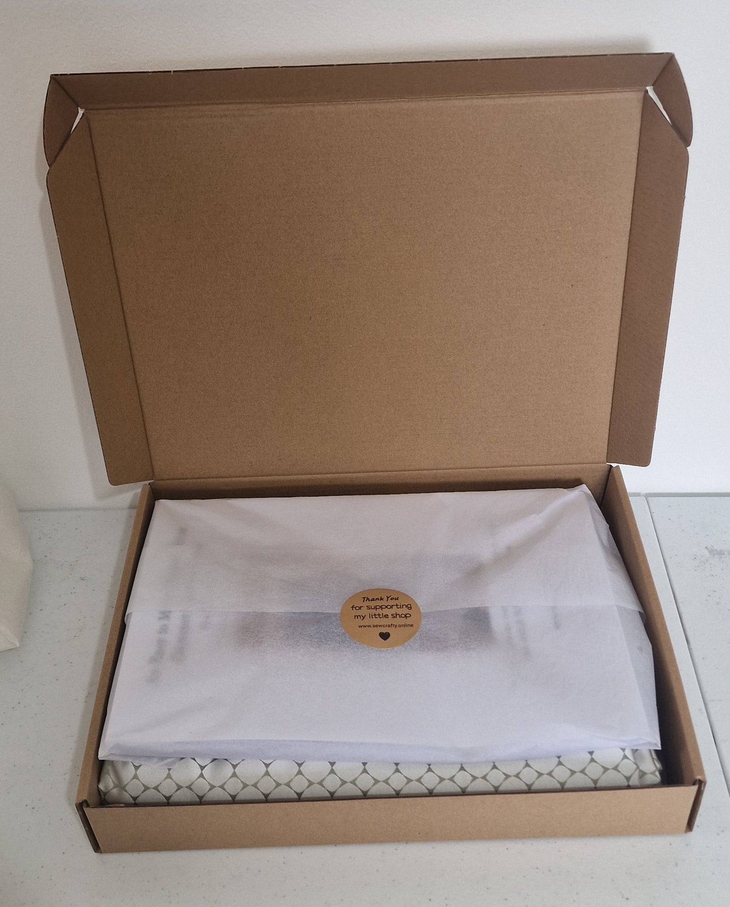 Silver Shimmer Kimono Dress Sewing Kit.