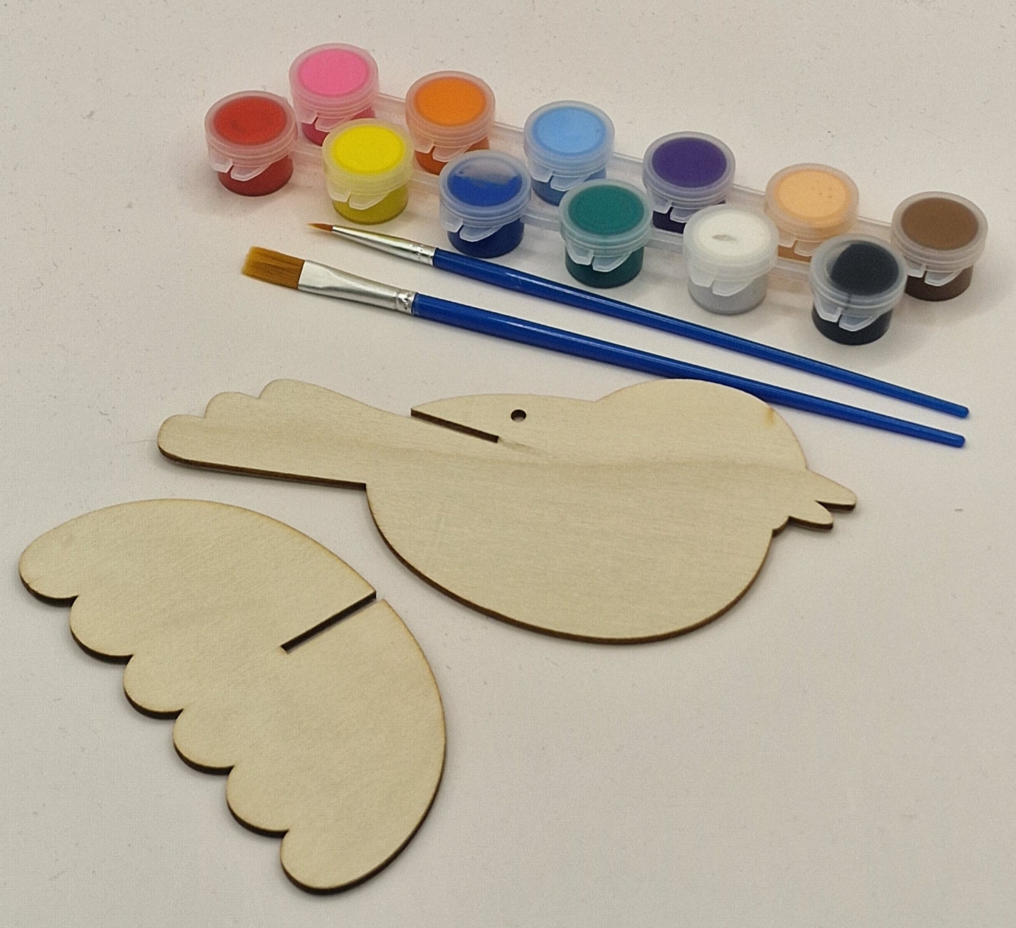 Wooden Bird Painting Kit