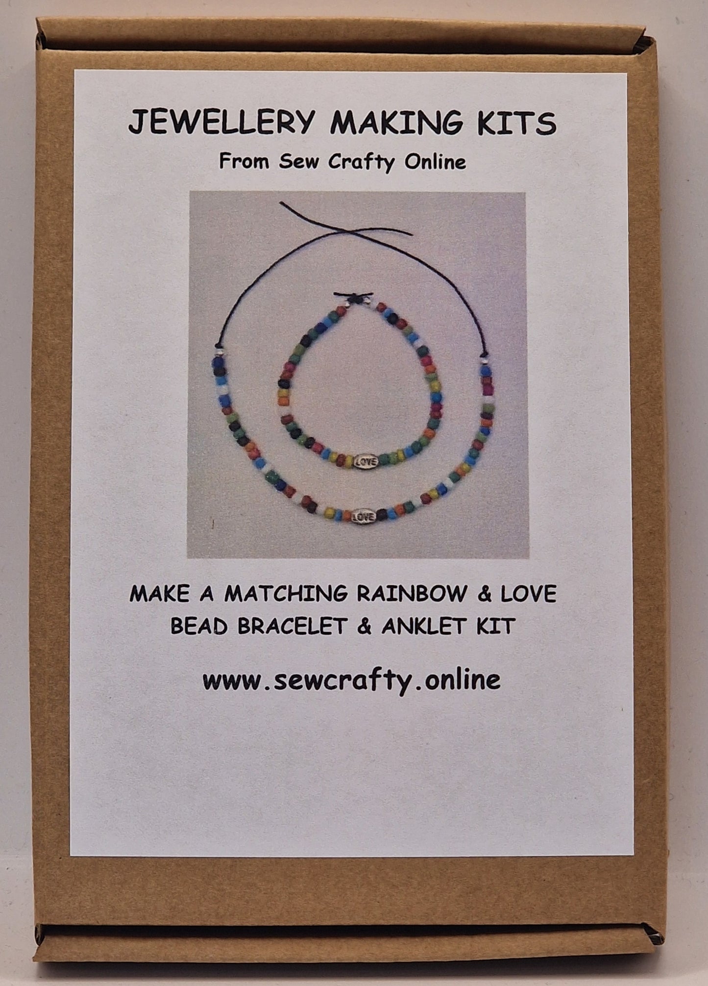 Rainbow & Love Bead Bracelet & Anklet Kit