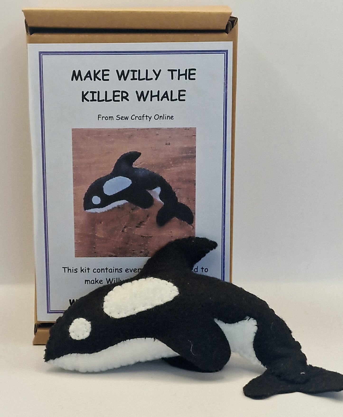 Willy the Killer Whale Sewing Kit.