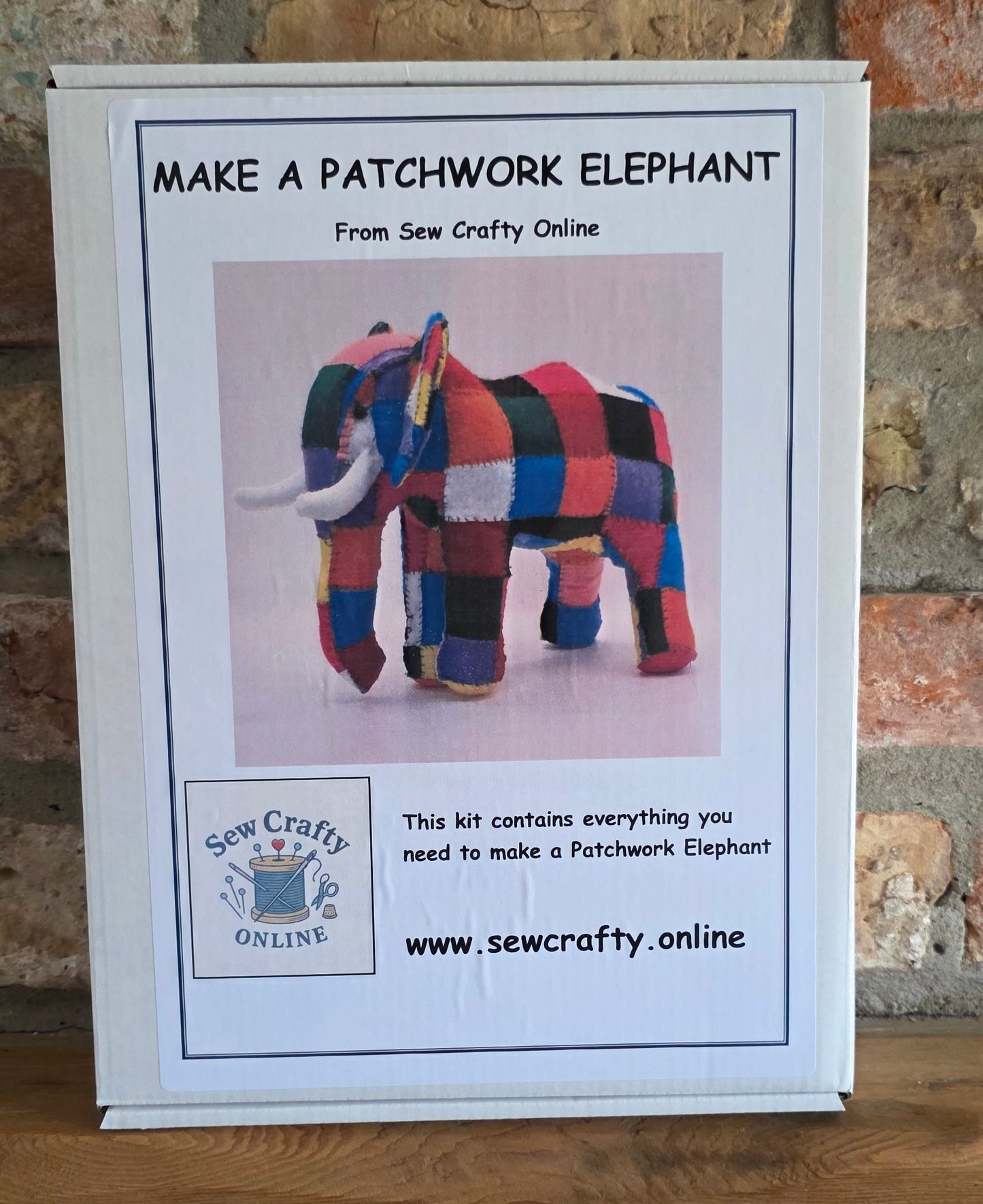 Patchwork Elephant Sewing Kit