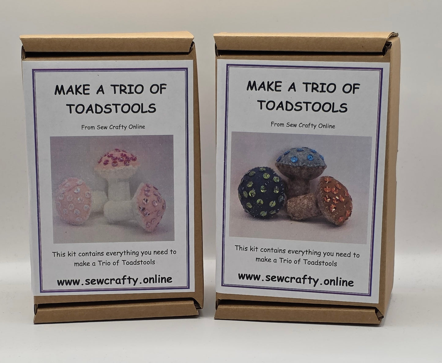 Trio of Toadstools Sewing Kit