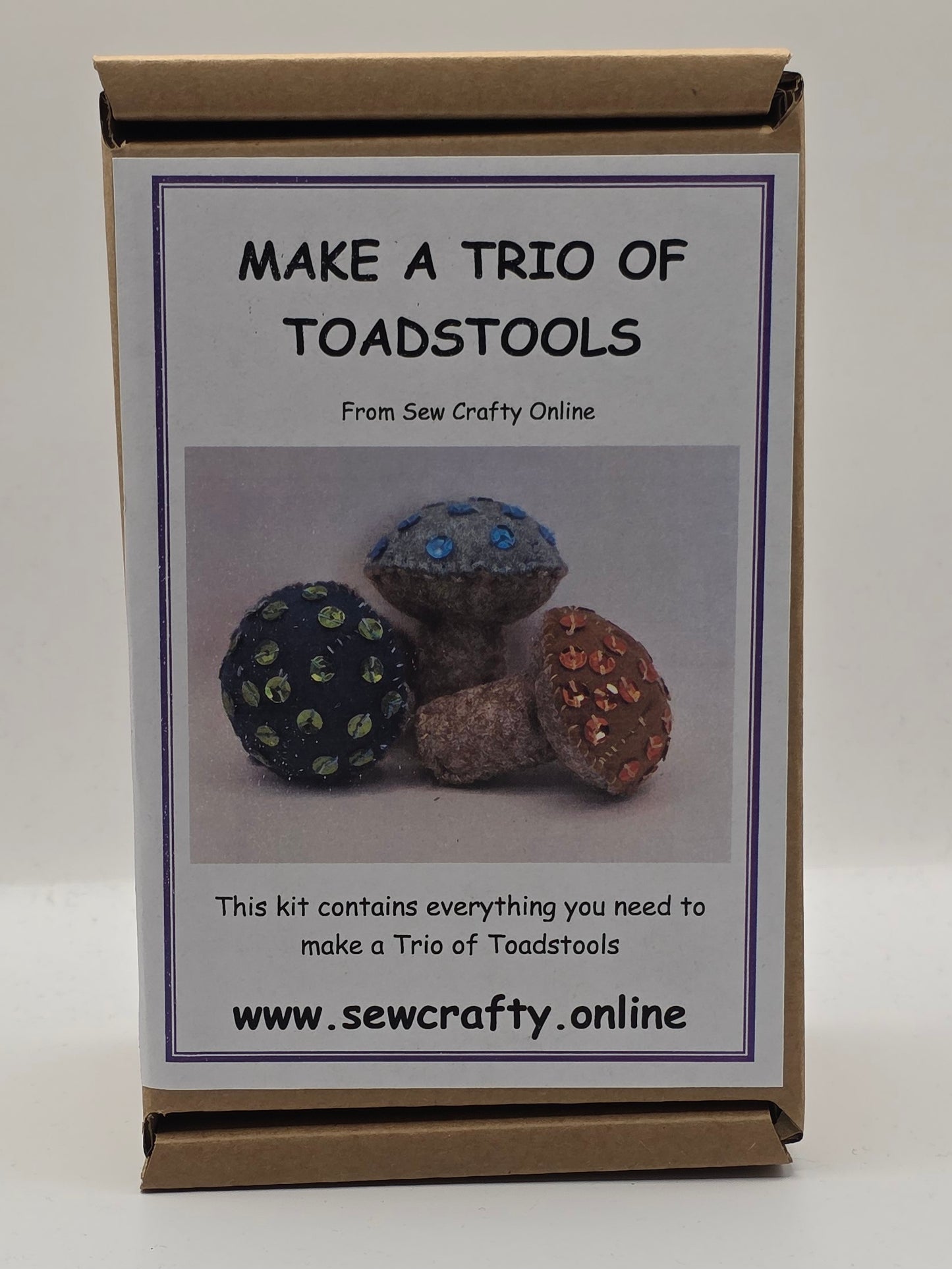 Trio of Toadstools Sewing Kit