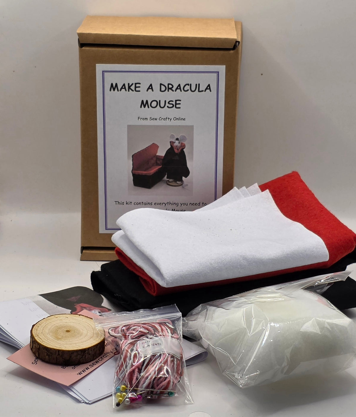 Make a Dracula Mouse Sewing Kit
