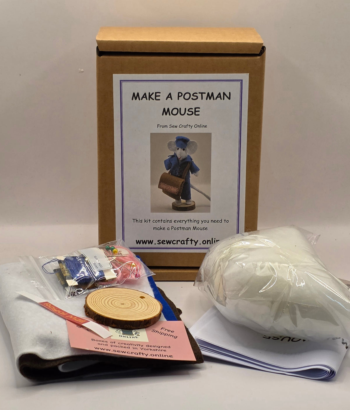 Make a Postman Mouse Sewing Kit