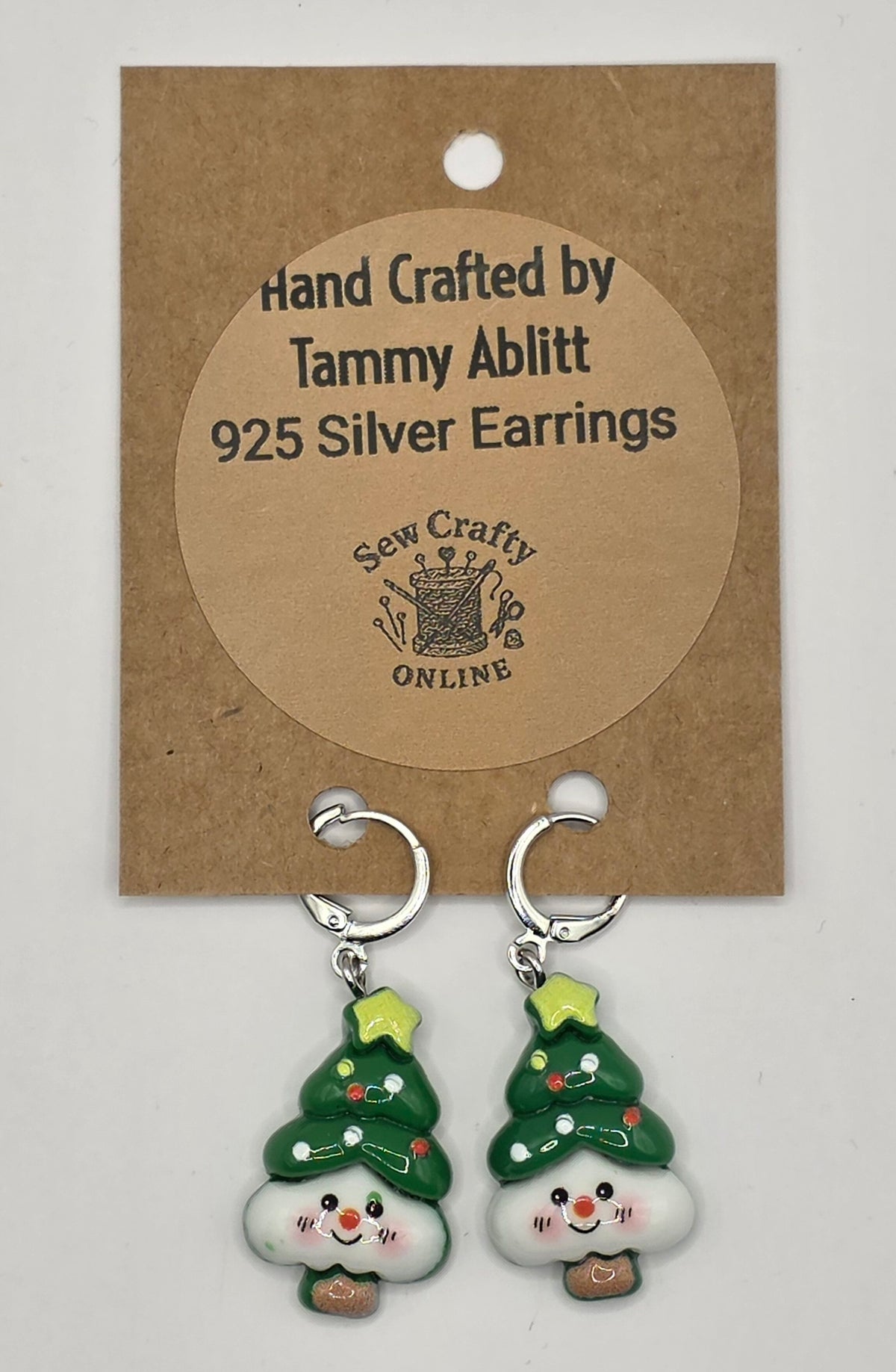 925 Silver Christmas Earrings