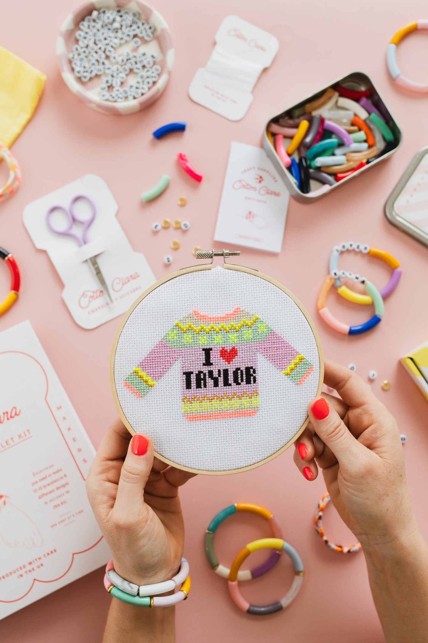 I Love Taylor Cross Stitch Kit