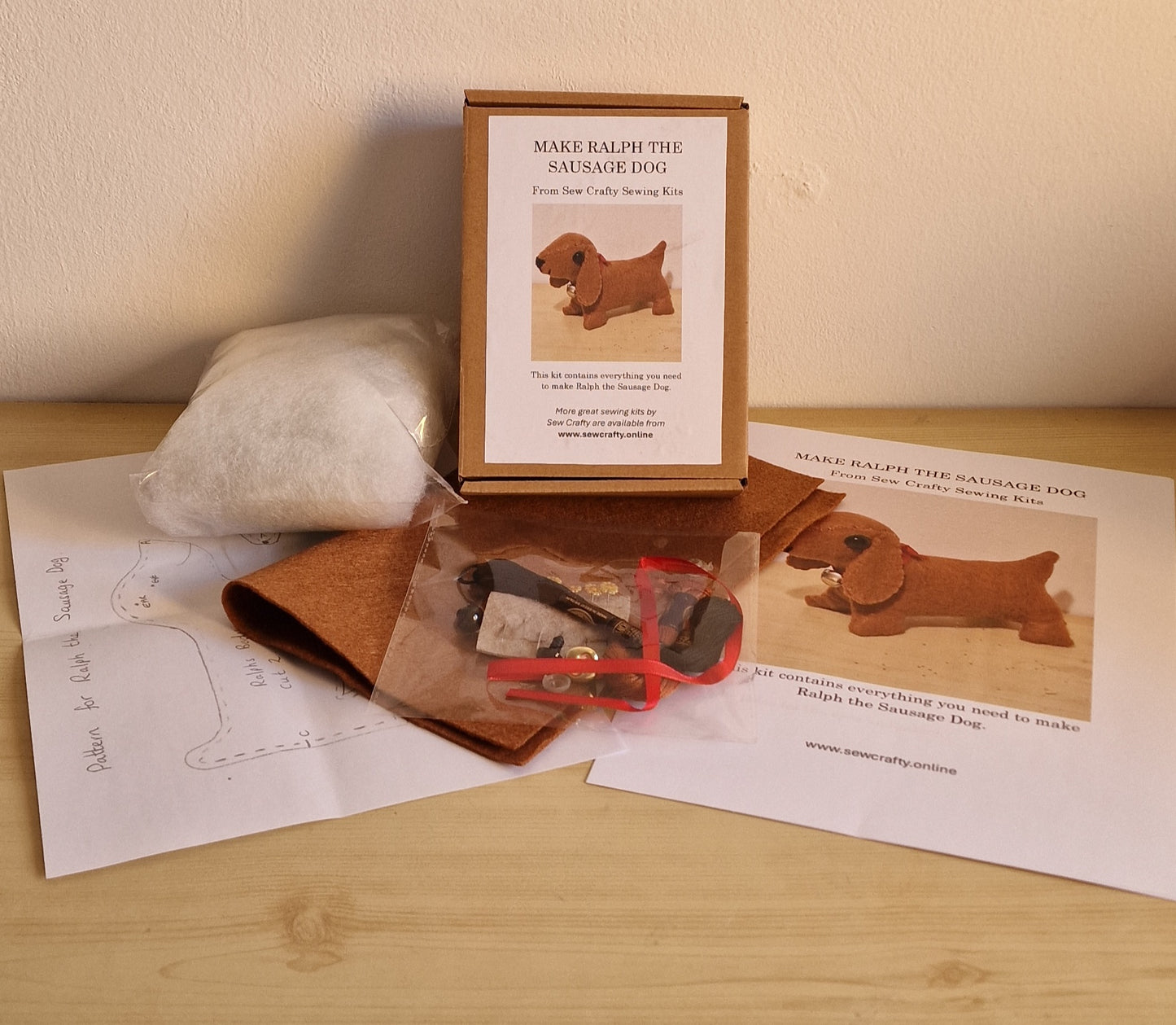 Ralph the Sausage Dog Sewing Kit
