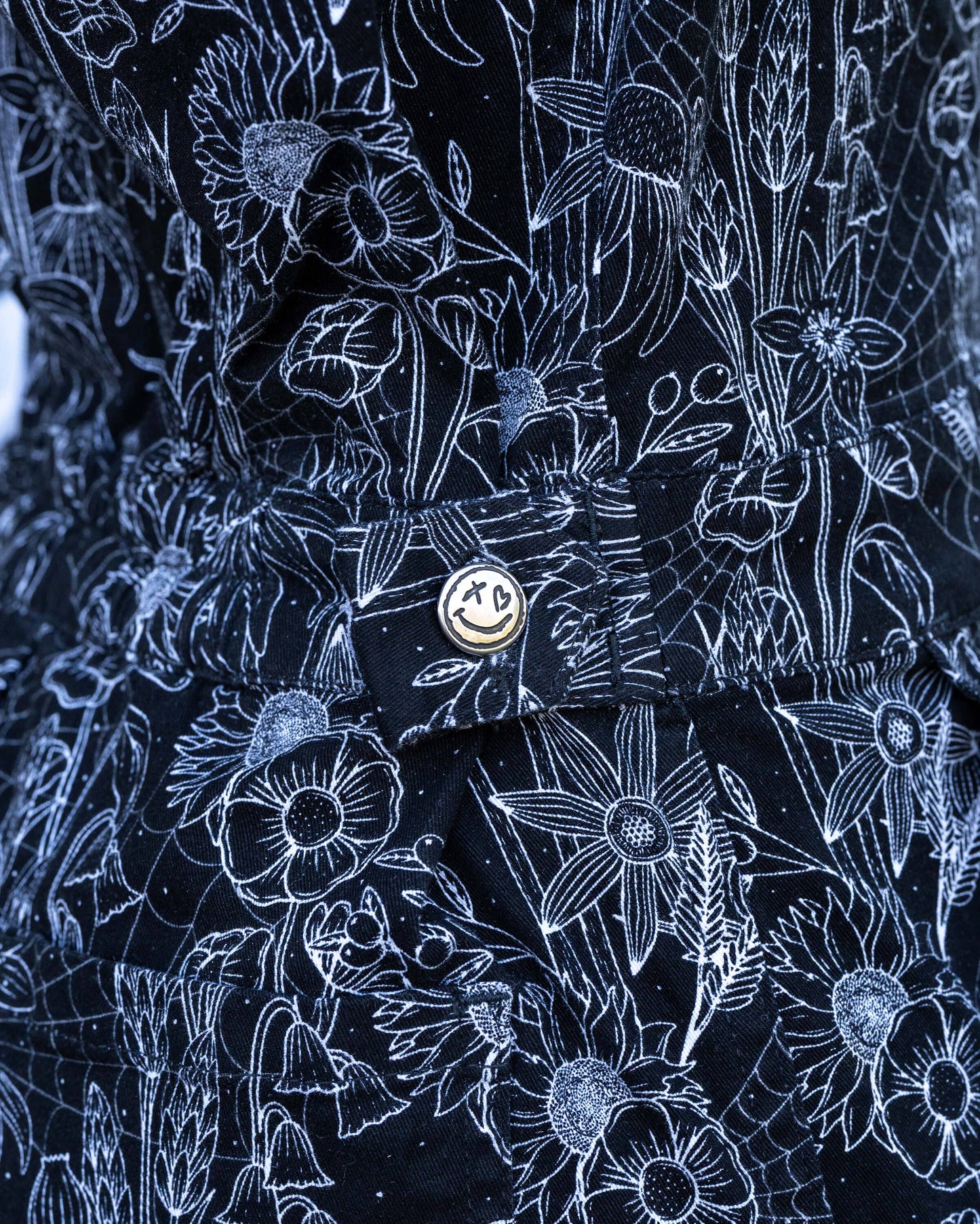 Rebel Romance Black Floral Cobweb Boiler Suit