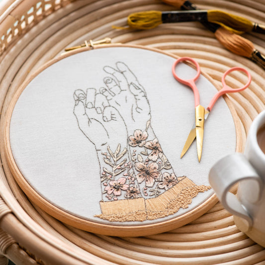 Tattooed Arms Modern Eco Embroidery Kit