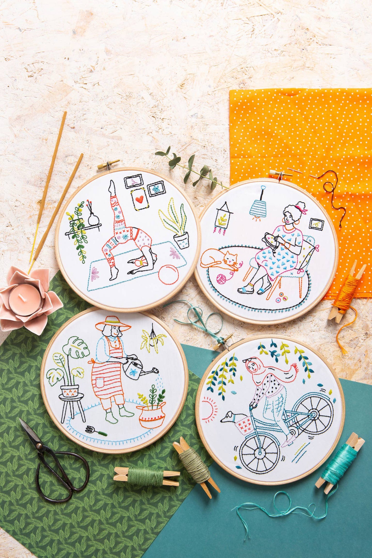 Gardening Embroidery Kit (Grow) | Complete Craft Kit