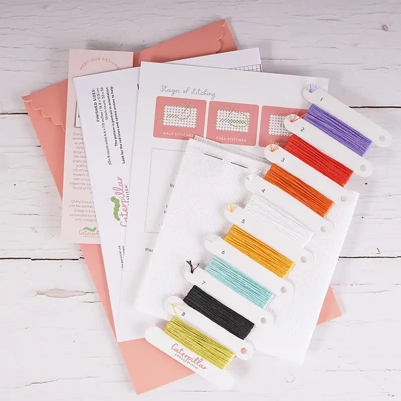 One More Chapter - Bookshelf Cross Stitch Kit