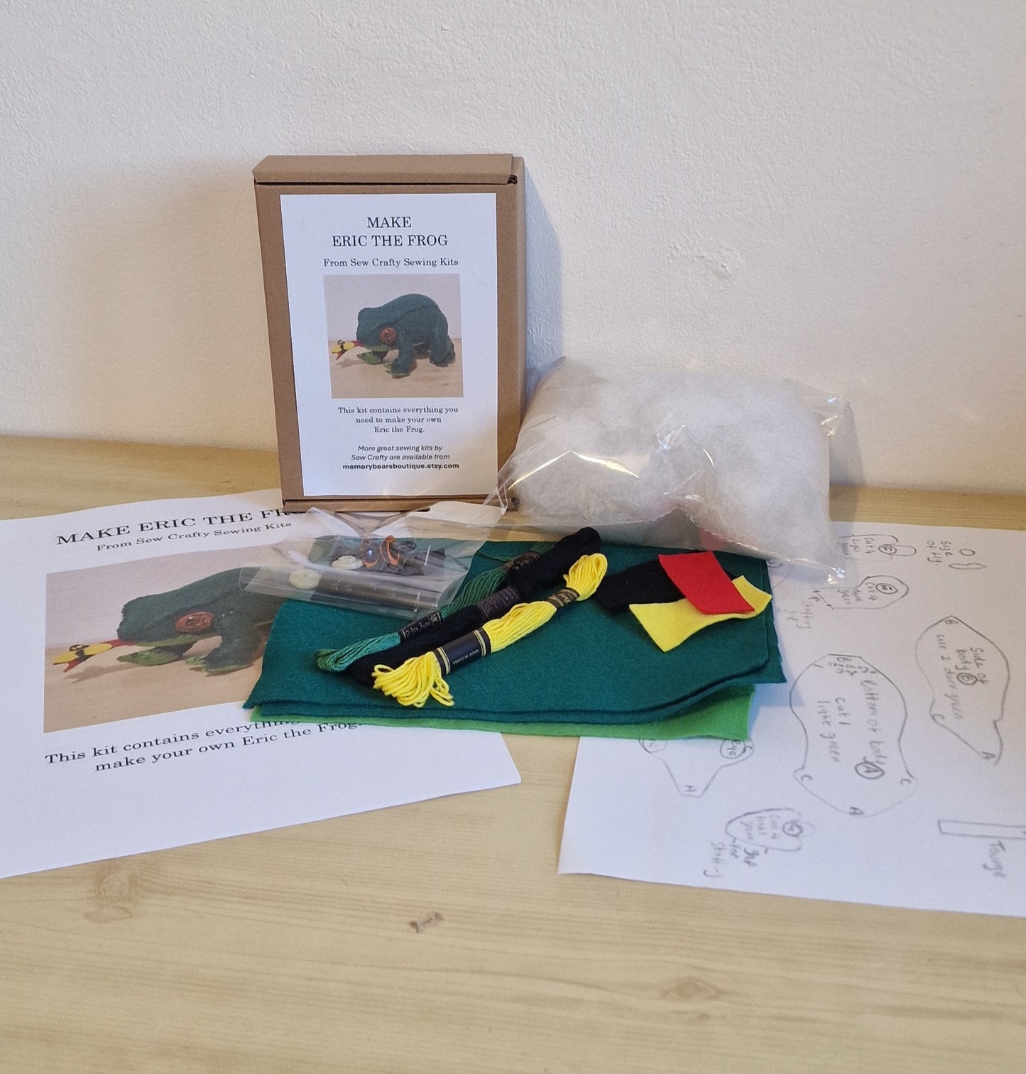 Eric the Frog Sewing Kit