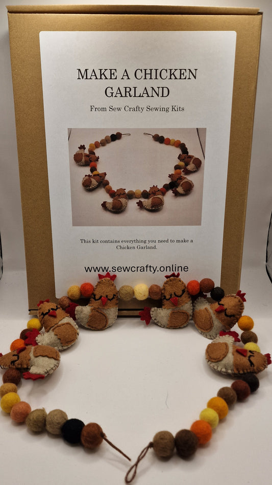 Chicken Garland Sewing Kit.
