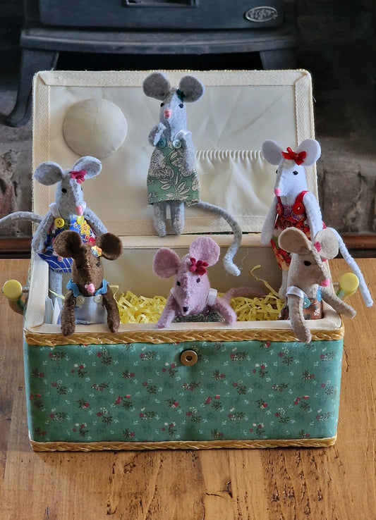 Hand Sewn Church Mice.