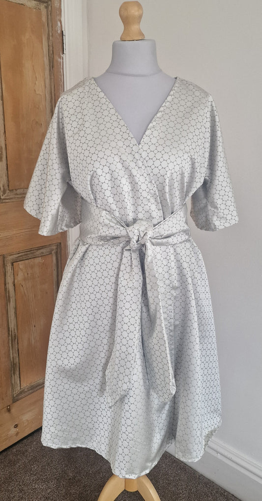 Silver Shimmer Kimono Dress Sewing Kit.