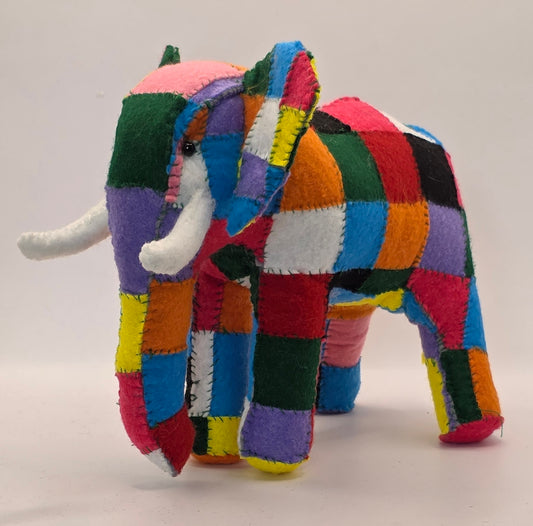 Patchwork Elephant Sewing Kit