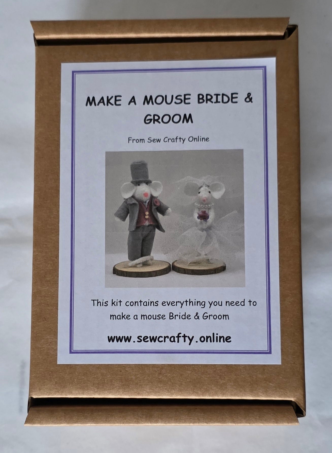 Make a Mouse Bride & Groom Sewing Kit
