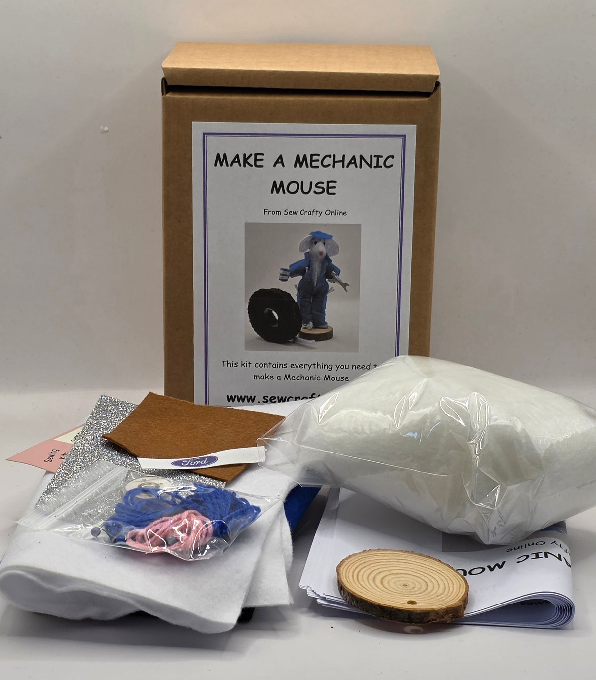 Make a Mechanic Mouse Sewing Kit