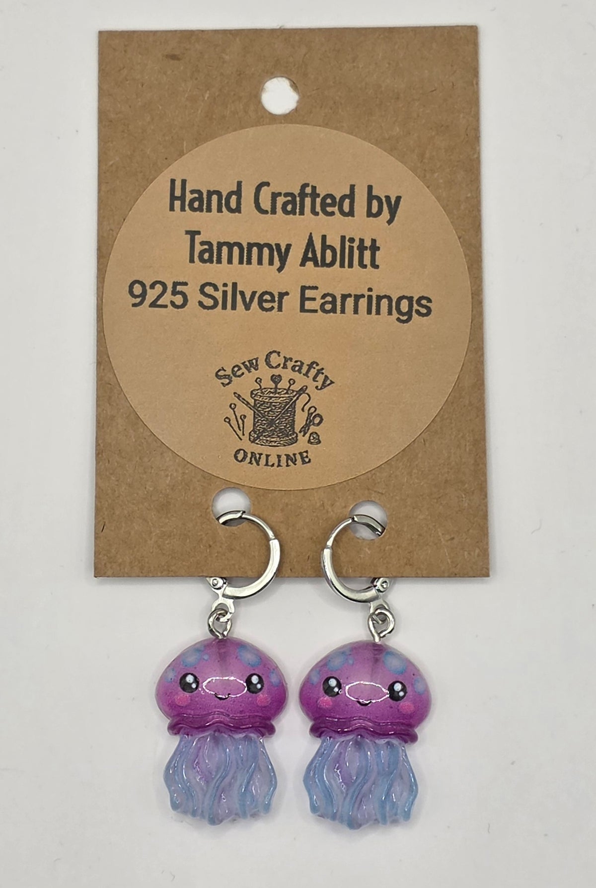 925 Silver Jellyfish Earrings