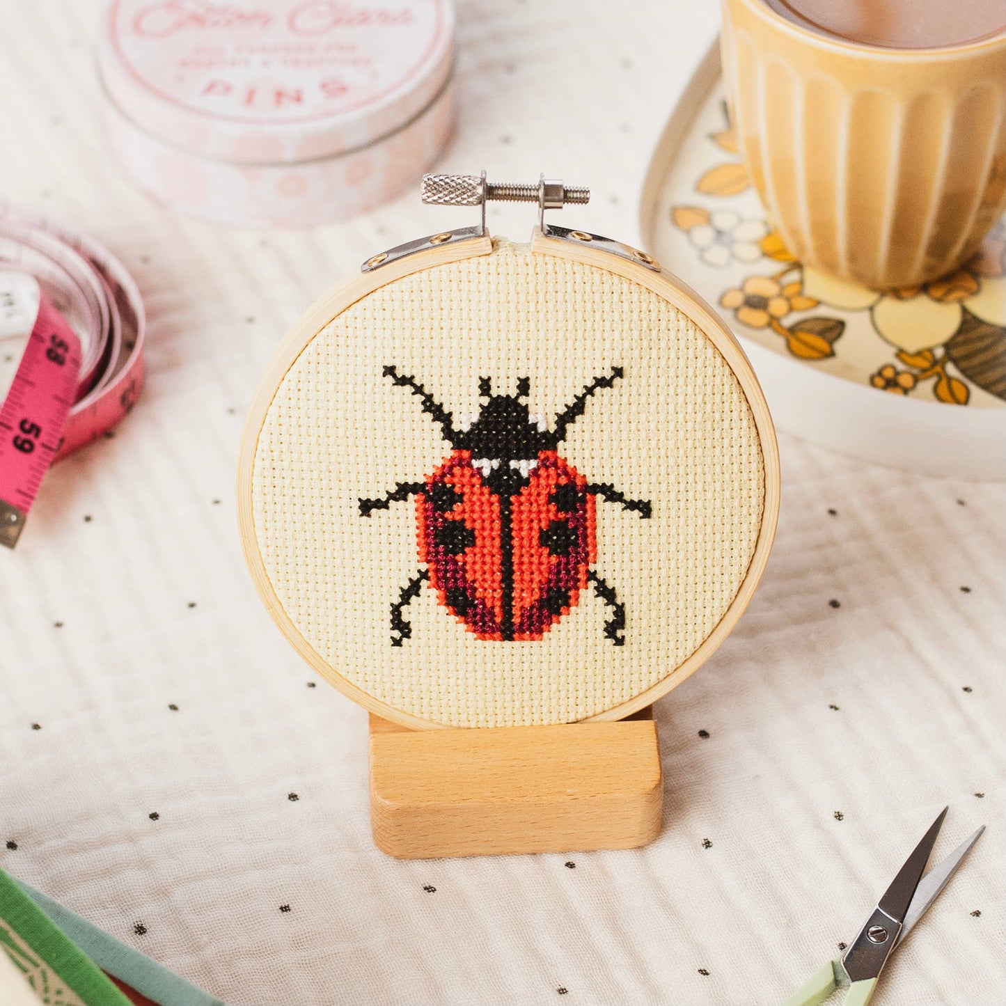 Beginner Ladybird Ladybug Cross Stitch Kit