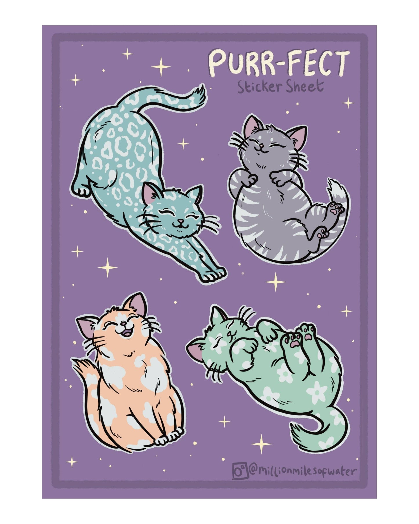 Rebel Romance x Abi Perry Purrfect Cats Stretch Dungarees