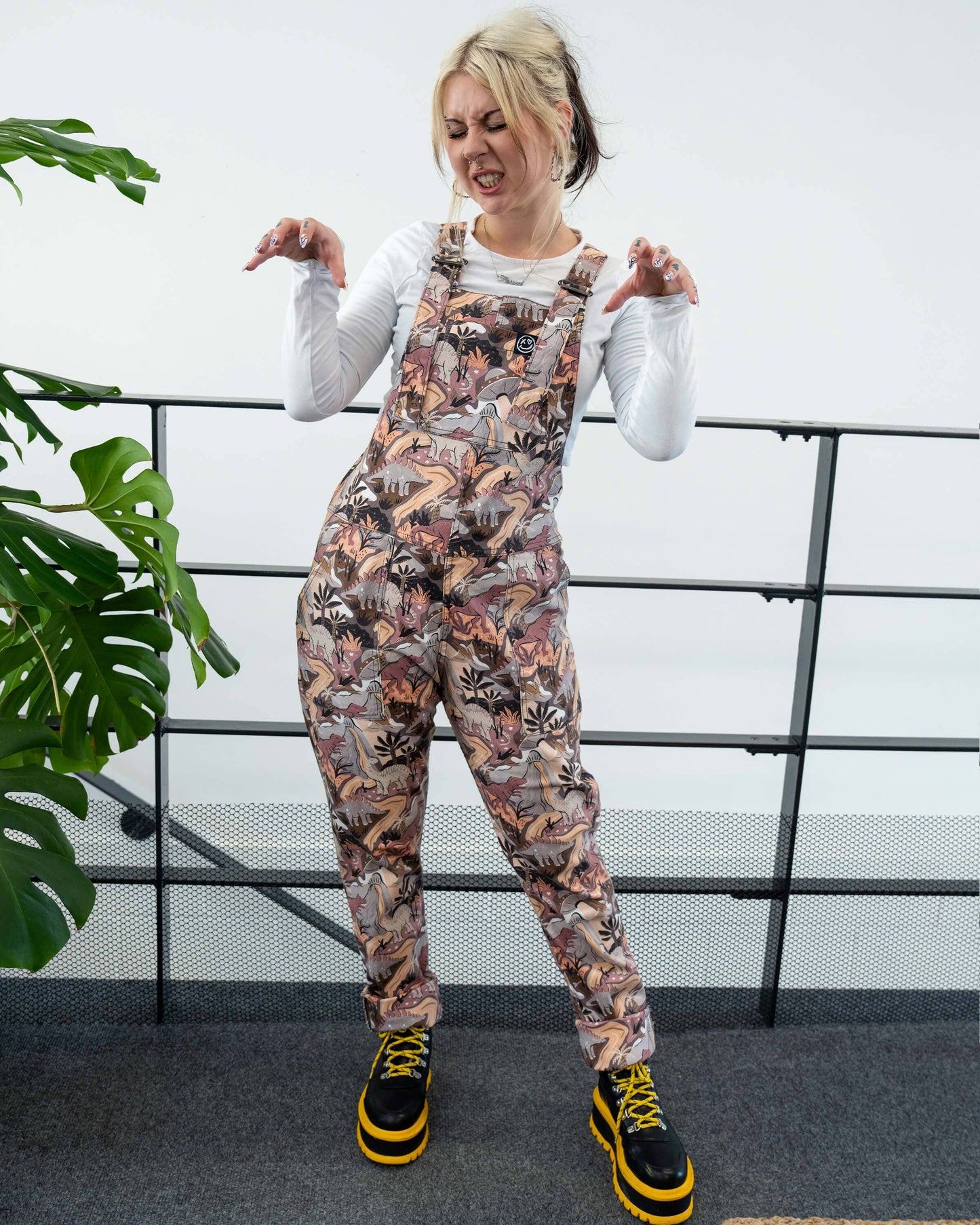 Rebel Romance Dinoverse Stretch Dungarees