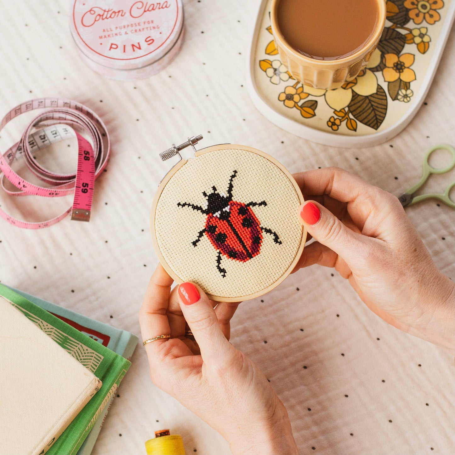 Beginner Ladybird Ladybug Cross Stitch Kit