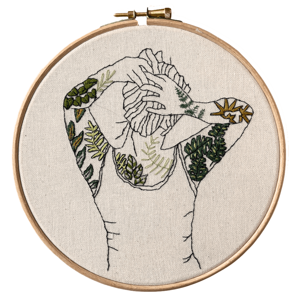 Botanical Tattoos Modern Embroidery Kit