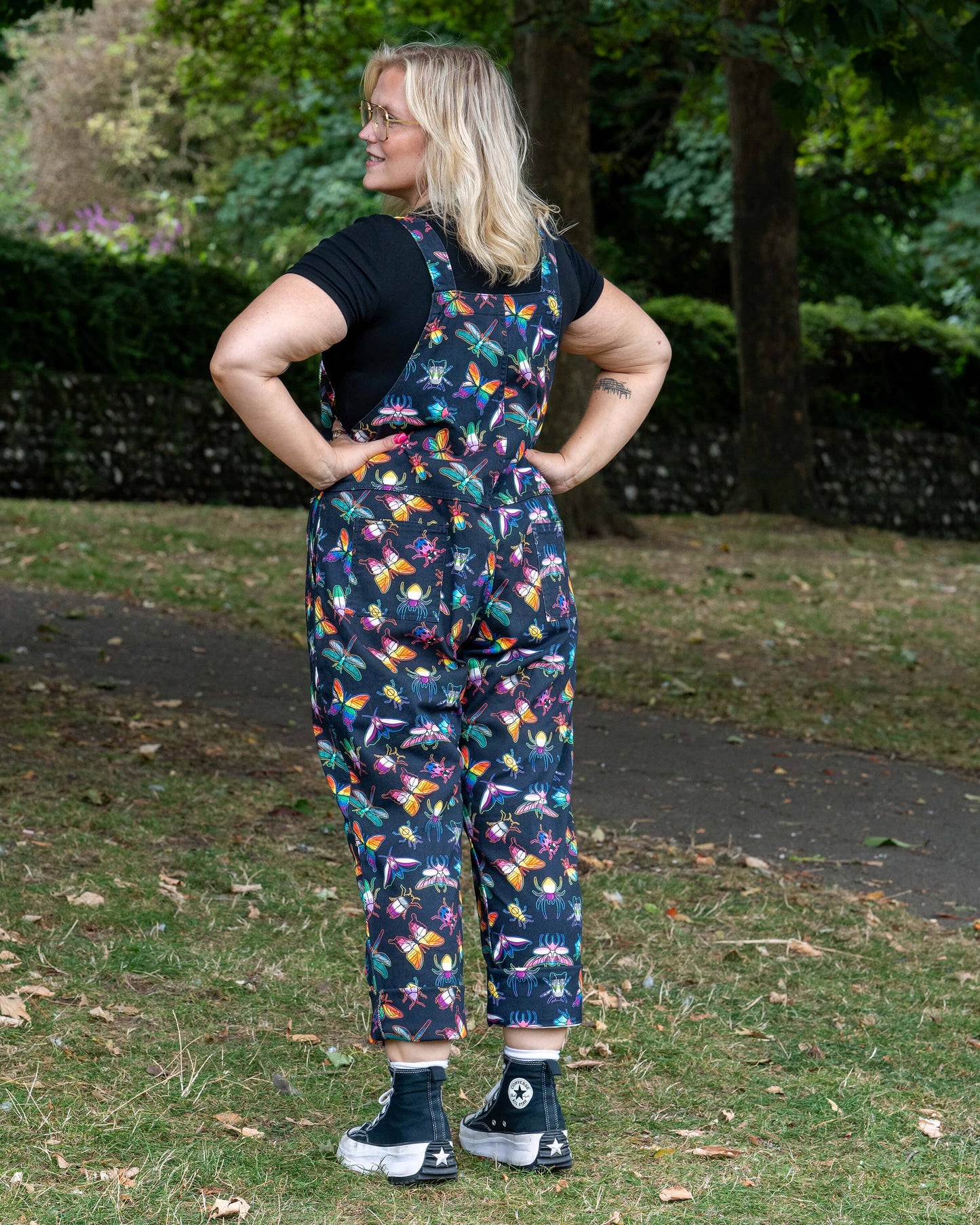 Rebel Romance PRIDE Bugs Stretch Dungarees