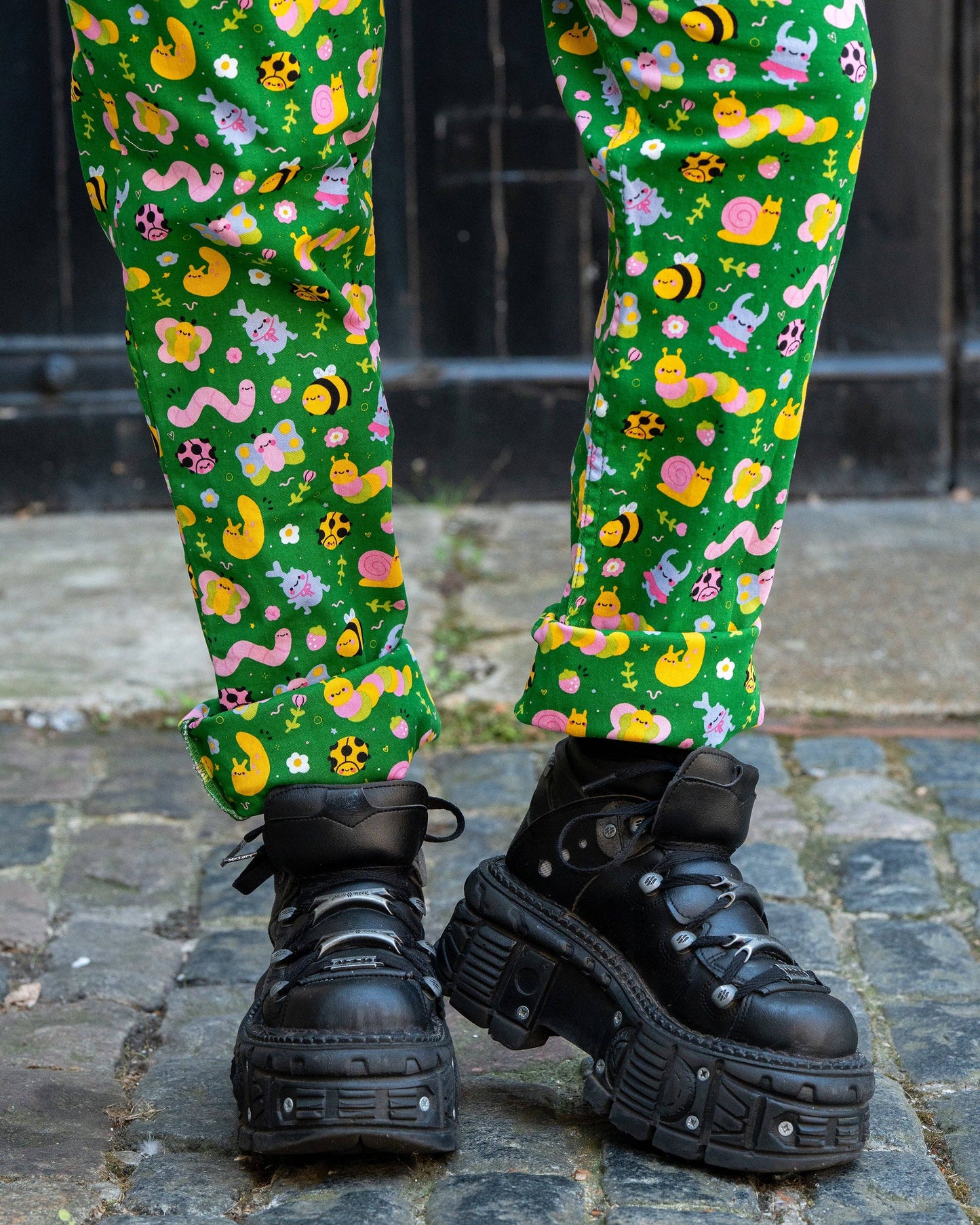 Rebel Romance x Dipstick Store Bugs Stretch Dungarees