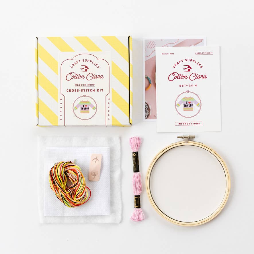 I Love Taylor Cross Stitch Kit