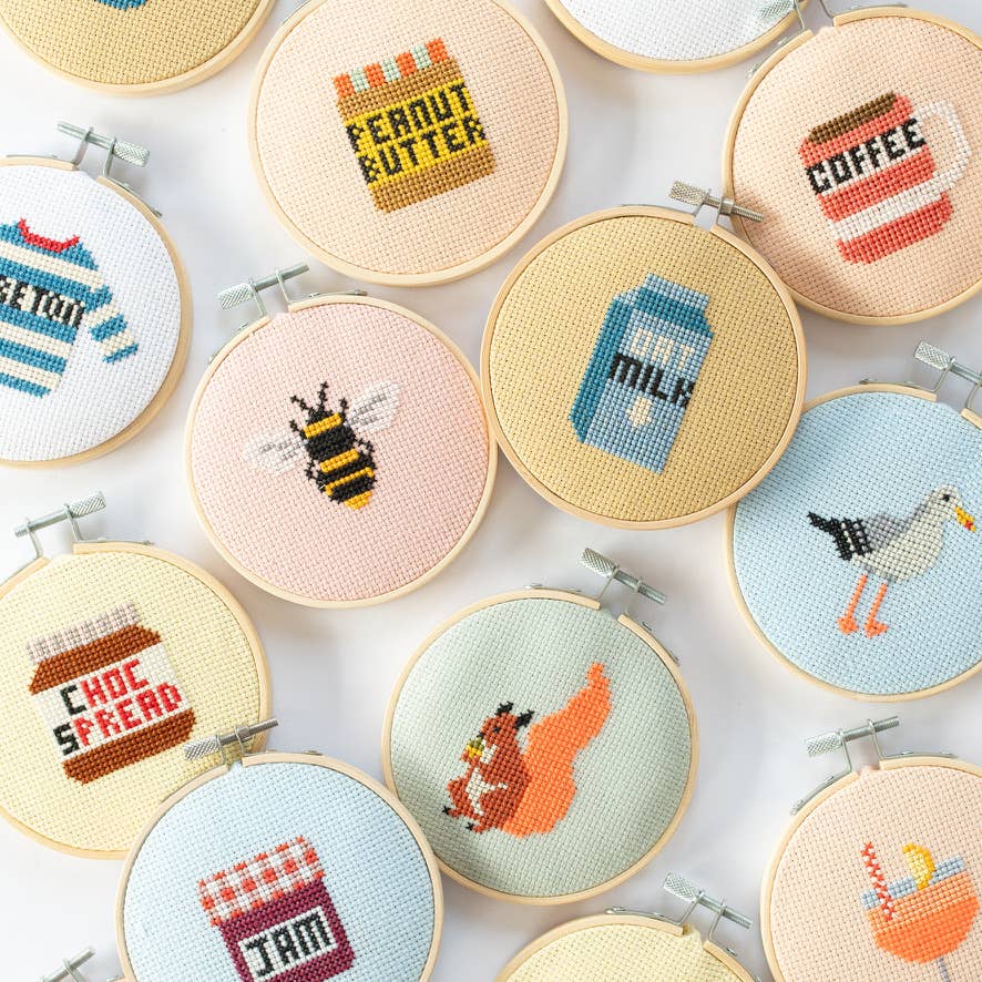 Coffee Cup Cross Stitch Kit
