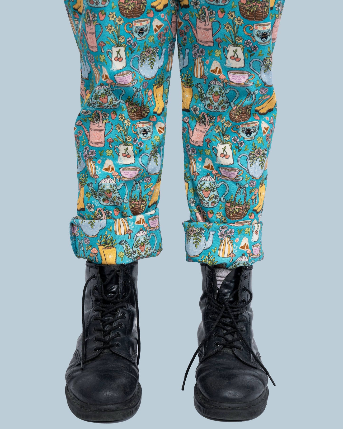 Rebel Romance Bloom & Brew Stretch Dungarees 