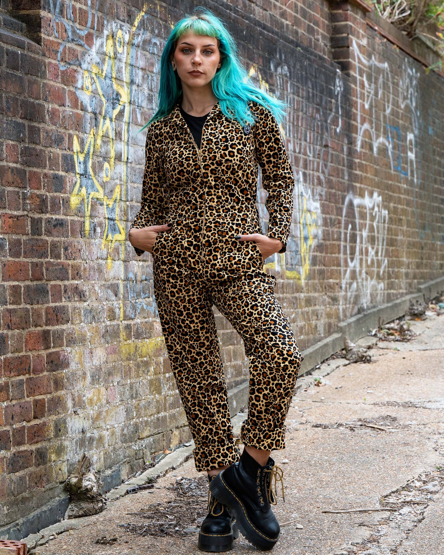 Rebel Romance Classic Leopard Print Boiler Suit