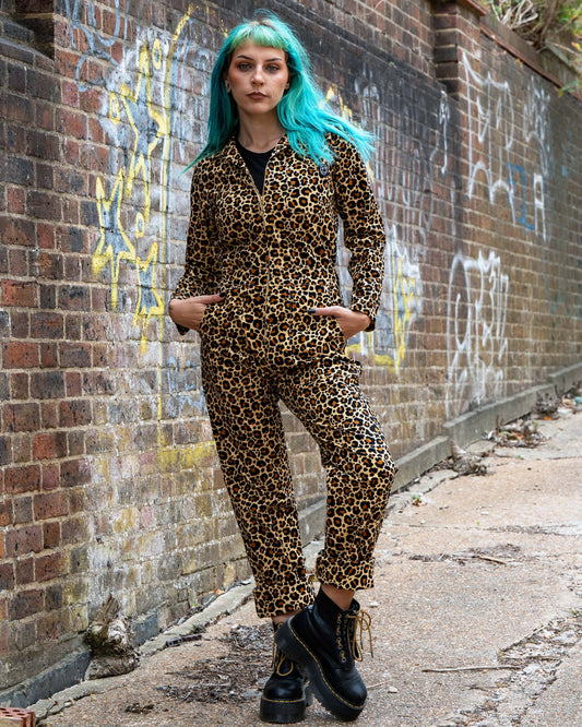 Rebel Romance Classic Leopard Print Boiler Suit