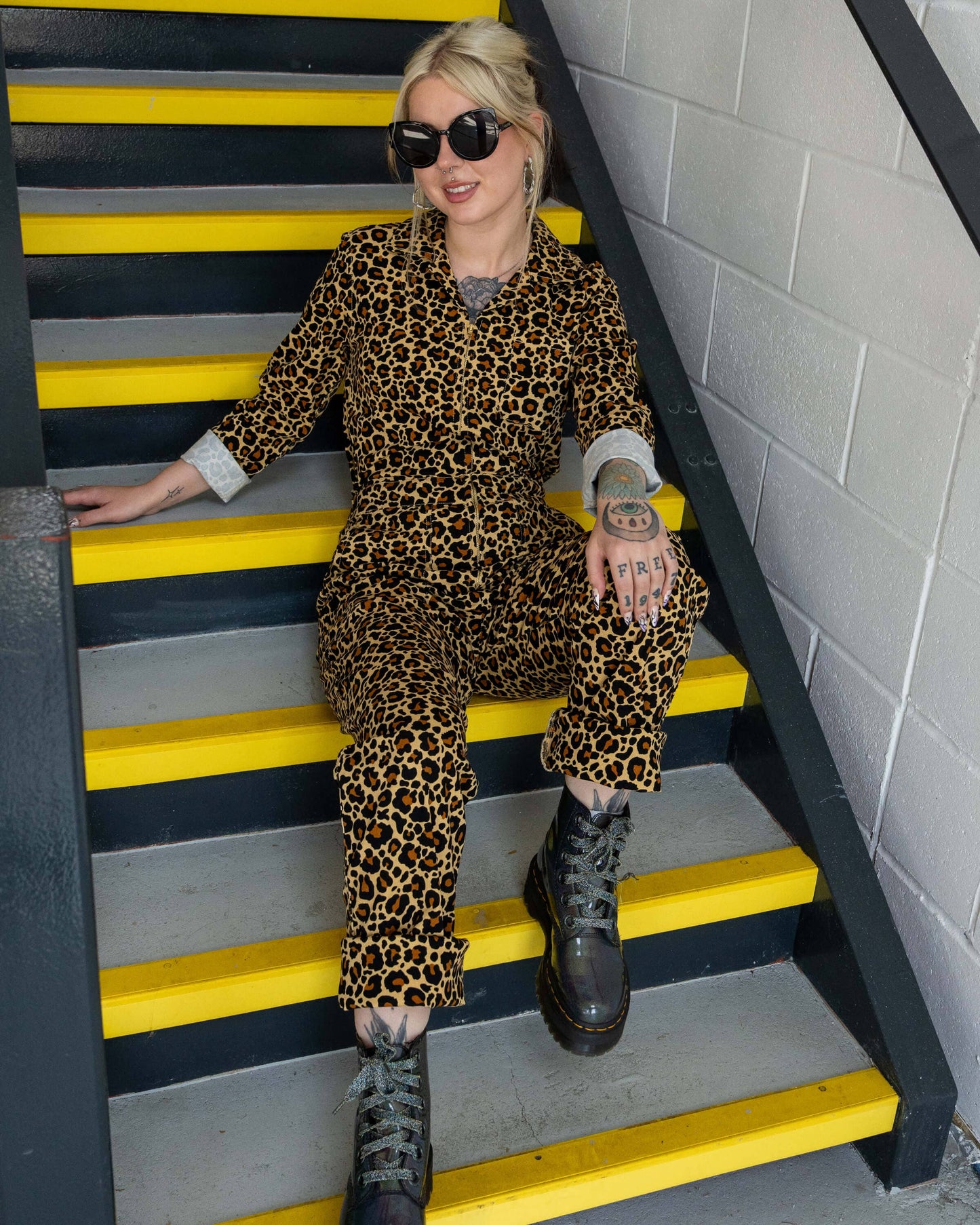 Rebel Romance Classic Leopard Print Boiler Suit