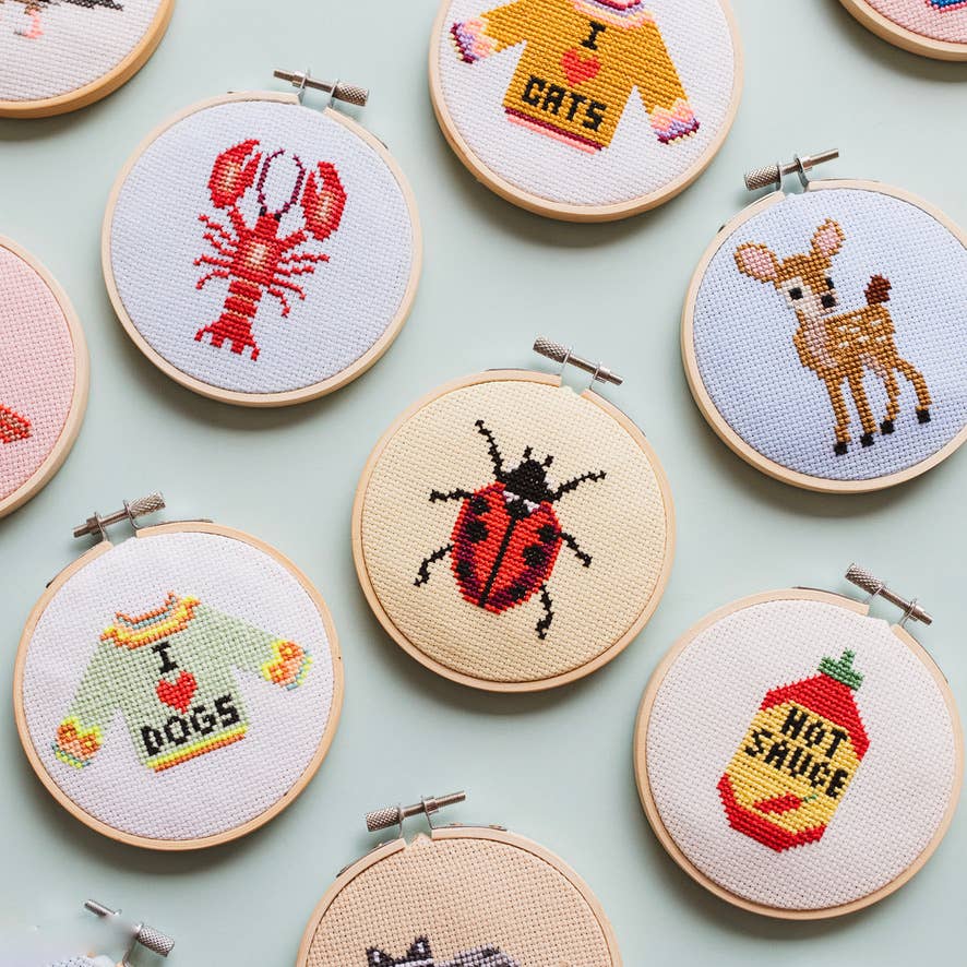 Beginner Ladybird Ladybug Cross Stitch Kit