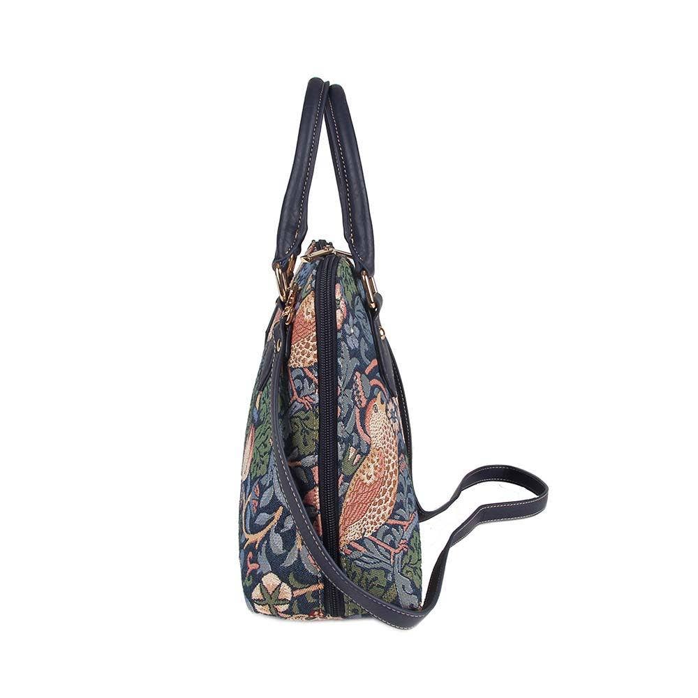William Morris Strawberry Thief Blue - Convertible Bag