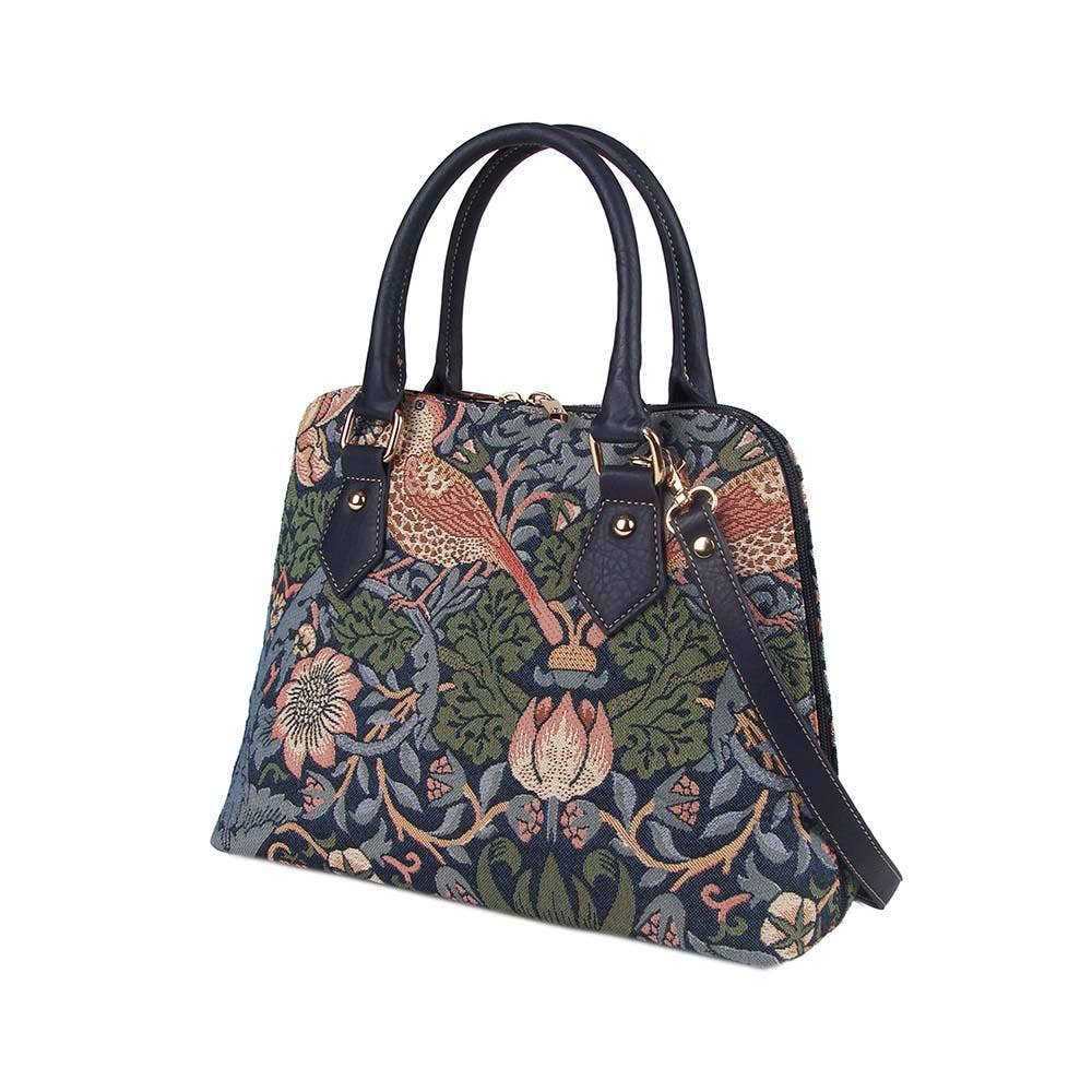 William Morris Strawberry Thief Blue - Convertible Bag