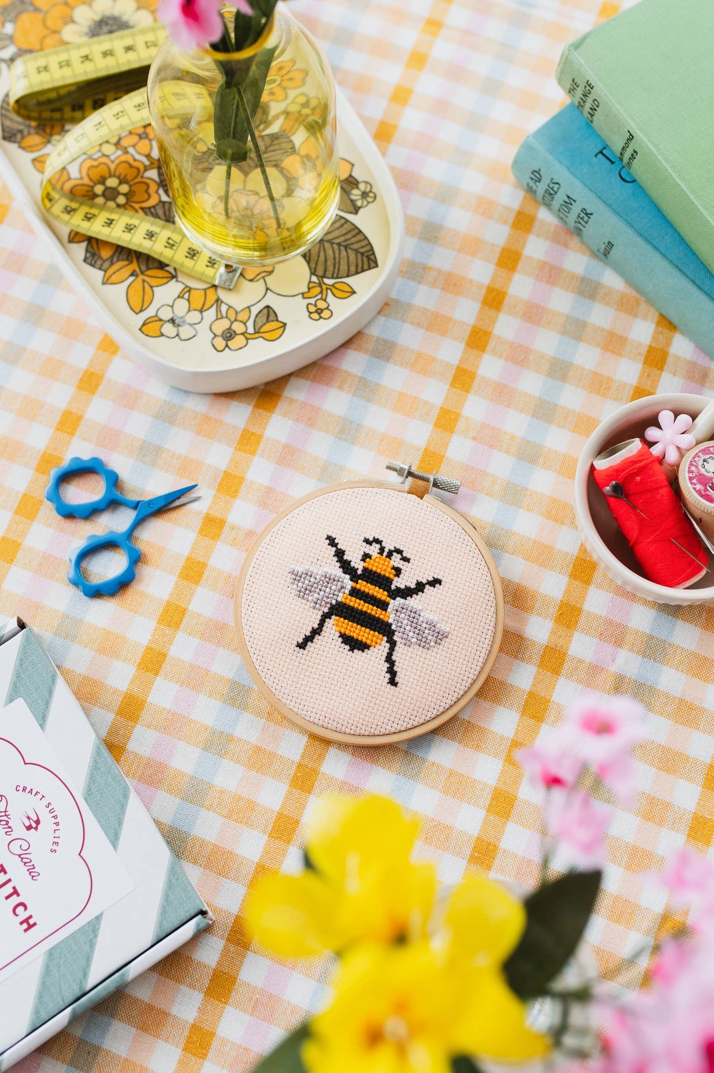 Beginner Bumble Bee Cross Stitch Kit