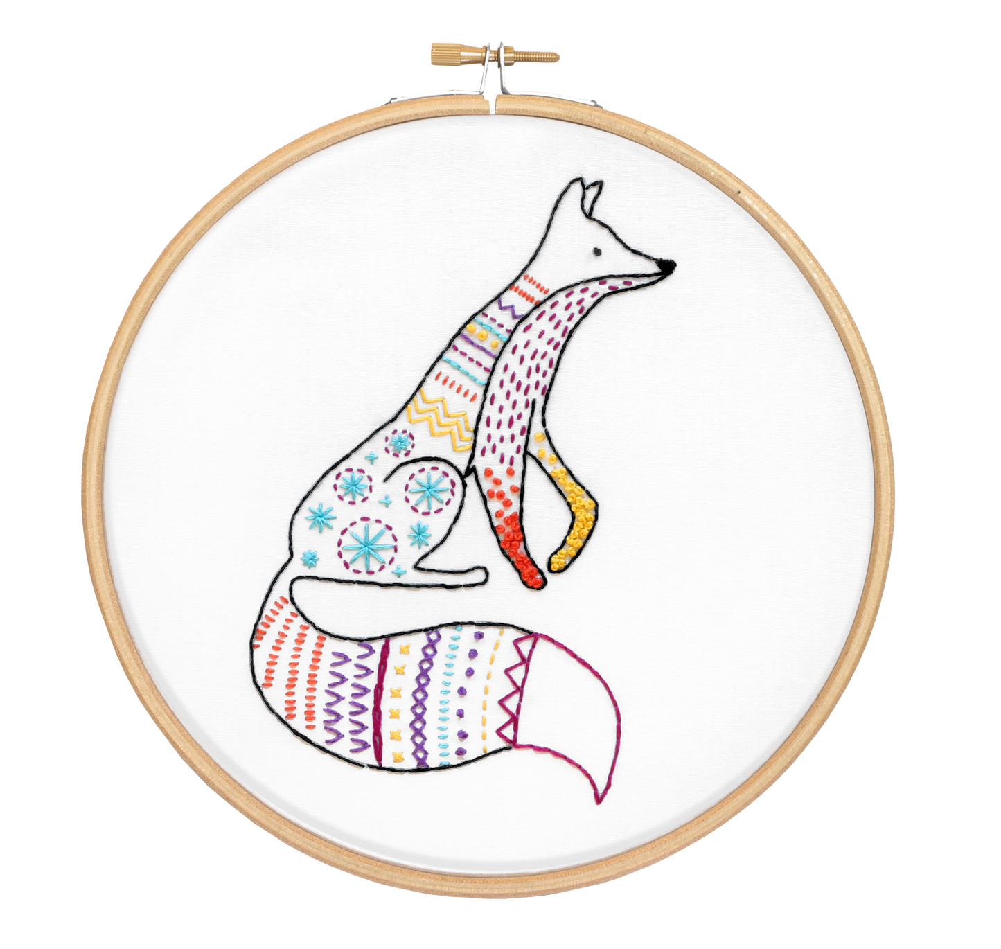 Fox Embroidery Kit | Complete Craft Kit for Beginners