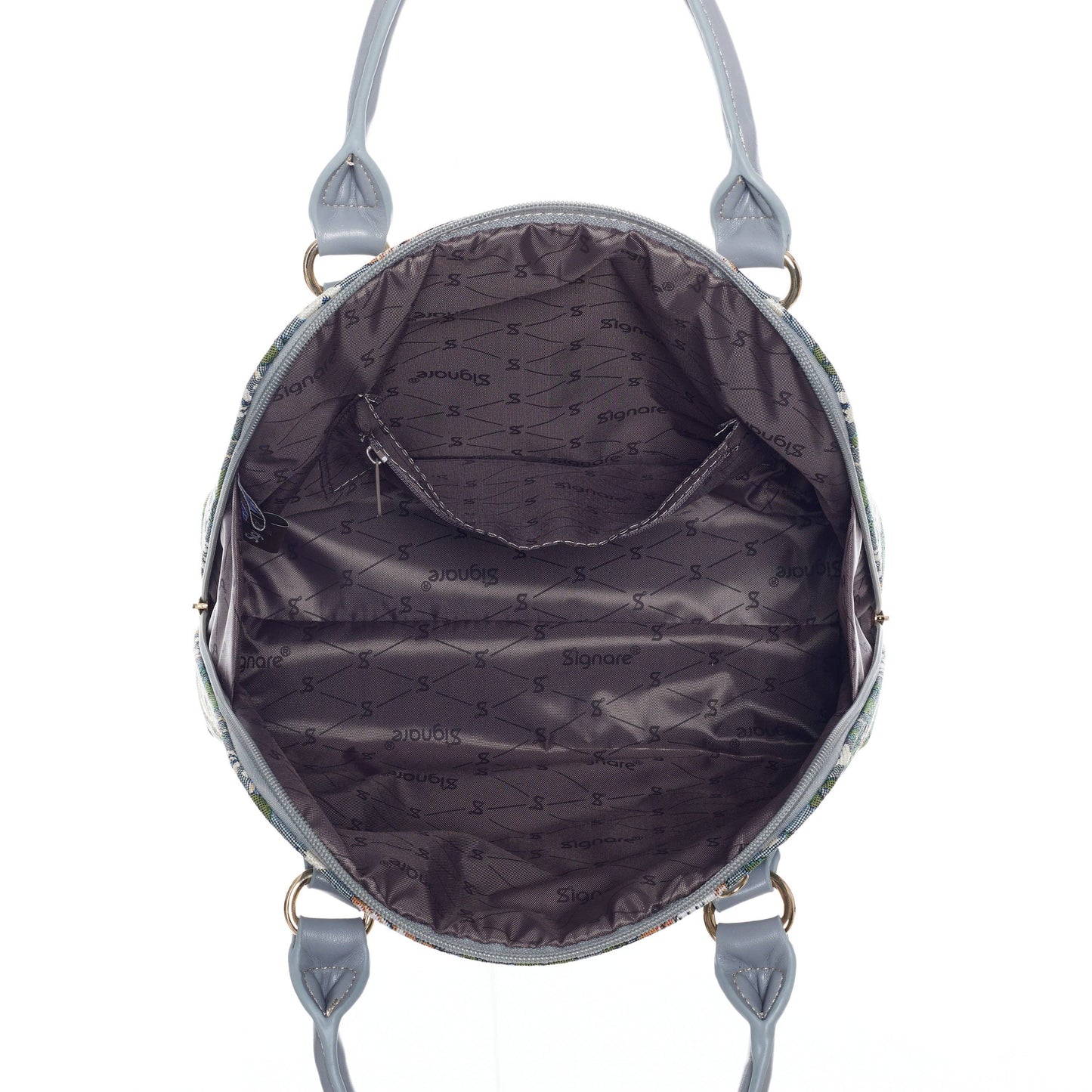 Strawberry Thief Grey - Convertible Bag
